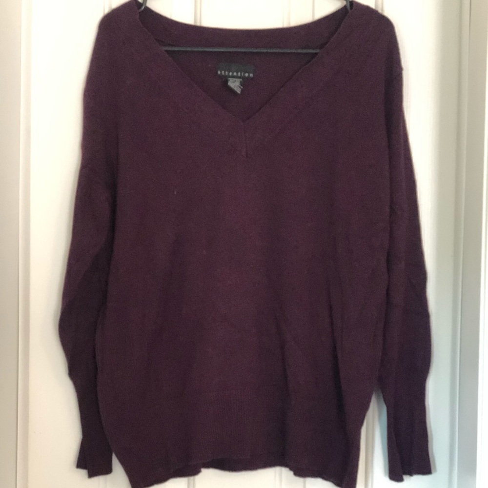 Ladies Attention Brand Vneck Sweater